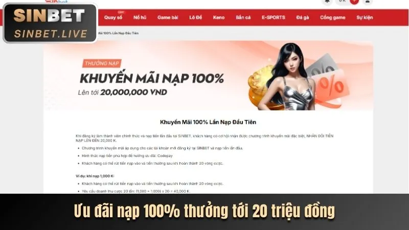 Thưởng nạp lại Betvisa Online